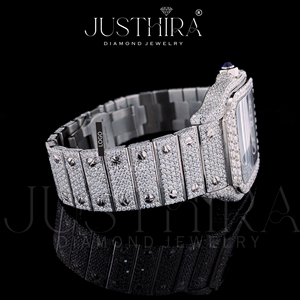 Reloj Clásico con Esfera de Diamantes de Alta Demanda para Unisex, con Correa Delgada, Ligero y Moderno para Uso Diario, Disponible para la Venta - Product Image 4