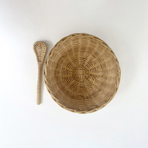 Juego de juguetes de cocina para niños, tazón y cuchara de ratán, suministros al por mayor, juguetes ecológicos de simulación. - Product Image 2