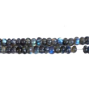 Cuentas de Labradorita Azul Natural Talladas en Forma de Melón, Cuentas Sueltas de Alta Calidad para la Elaboración de Joyería - Product Image 6