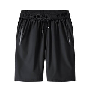 Shorts de sport décontractés à séchage rapide, respirants et imperméables, avec poches zippées, pour la randonnée, taille élastique et coupe ample - Product Image 1
