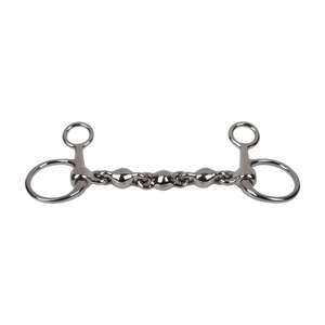 Mors à rênes articulées en acier inoxydable pour usage vétérinaire, à torsion lente et joues complètes, embout poli et lisse. Tous les mors pour chevaux sont disponibles. - Product Image 4