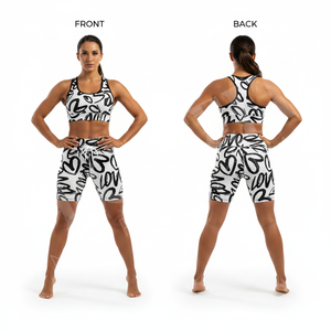Shorts de sport moulants pour femme, grande taille, couleur personnalisée, imprimé personnalisé, pour fitness, yoga, course à pied et entraînement - Product Image 3