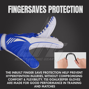 Gants de gardien de but personnalisés de haute qualité, professionnels, en latex allemand, avec protection des doigts, pour l'entraînement et les matchs, respirants et personnalisables - Product Image 6