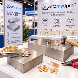 Case Hardened Steel Soldering <b>Bench</b> Block Flat Smooth Jewelry Making <b>Tool</b> 100 by 100 by 30mm ZetomedPro - Product Image 6