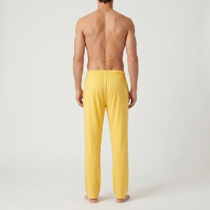 Pantalon décontracté pour homme en lin/coton imperméable brodé OEM - Product Image 3