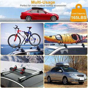 Barra Transversal Universal de Aluminio para Techo de 47.24 Pulgadas, Portaequipajes con Capacidad de 165 Libras, Compatible con la Mayoría de Vehículos y Camionetas - Product Image 5