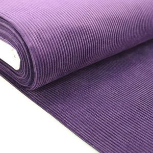 Tela de pana de ocho rayas, 220 GSM, material de poliéster de peso medio, resistente a las arrugas, acabado mate suave para confección de ropa. - Product Image 4