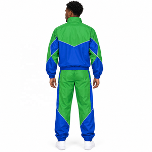 Conjunto Deportivo Personalizado para Hombre, Chaqueta Cortavientos y Pantalones de Chándal, 2 Piezas, Poliéster y Nailon, Cierre Completo, Ropa Deportiva, OEM ODM - Product Image 6