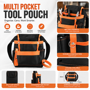 Professional Multi Pocket <b>Tool</b> Organizer Pouch with Adjustable Waist <b>Belt</b> for Hand <b>Tools</b> - Product Image 4