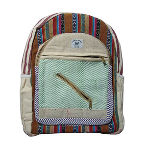 New Fashion High Quality Handloom Fabric <b>Backpack</b> Stylish Bohemian <b>College</b> and School Bag Durable Lightweight Ethnic Design - Product Image 2