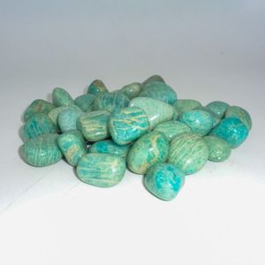 Chakralume Pierres Roulées Naturelles en Amazonite Verte, Cristal de Guérison pour Reiki, Méditation, Énergie, Décoration, Feng Shui, Usage Religieux - Product Image 5