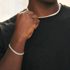 Pulsera de Cadena Cubana Miami de Oro de 14K de Lujo con Diamantes Redondos Cultivados en Laboratorio, Engaste Pavé, Estilo Iced Out, Cierre de Eslabón Curb, Joyería Hip Hop - Product Image 4