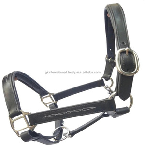Cabestro para Caballo de Cuero de Primera Calidad con Corona Anatómica y Herrajes de Latón Chapado en Oro al Precio Más Bajo - Product Image 3