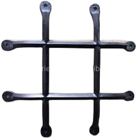 Grille de fenêtre en fer forgé, acier moulé, dispositif de sécurité pour usage domestique, grille de porte et de fenêtre robuste, forgée à la main