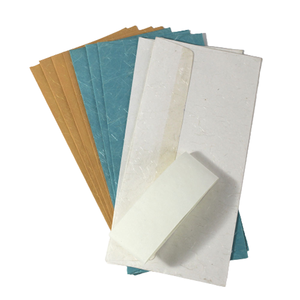 Invitation de mariage, nouveau style, papier recyclé fait main en coton/soie, ensemble d'enveloppes pour cartes de mariage, Camelon Exports Rajasthan - Product Image 2