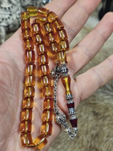 Tasbih Islámico de Resina Ecológica Pintado a Mano, Hecho a Mano, para Mesa de Boda - Product Image 4