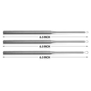 Juego de 4 Curetas ENT Manuales, Instrumentos Quirúrgicos Reutilizables de Acero Inoxidable de Grado Médico - Product Image 3