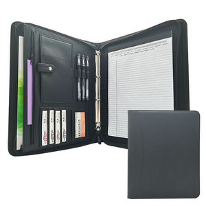 Carpeta de Presentación de Cuero PU de la Más Alta Calidad, Inigualable, con Cierre, Personalizable para Reuniones de Oficina - Precio de Mercado con Descuento - Product Image 1