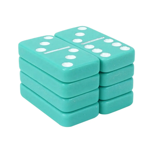 Juego de Dominó de Resina con Puntos Blancos - Fichas Dobles Seis Profesionales de Alta Resistencia para Torneos - Product Image 2