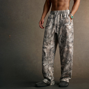 Ensemble de survêtement à capuche pour homme GURUNA-Z-INDUSTRY, fermeture éclair intégrale, coupe classique, streetwear, polyester, vêtements d'hiver, poches latérales, logo - Product Image 2