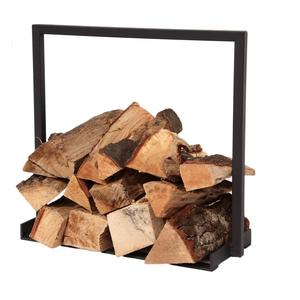 Nuevo y popular soporte de leña de hierro resistente hecho a mano para chimenea, estante para almacenamiento de leña en exteriores, tamaño y forma personalizados - Product Image 6