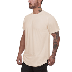 เสื้อยืดคอกลมสีพื้นทรงปกติสำหรับผู้ชาย พิมพ์ลายพัฟฟ์ตามสั่ง แขนสั้น ระบายอากาศได้ดี แห้งเร็ว ผลิตจากโพลีเอสเตอร์/คอตตอน - Product Image 3
