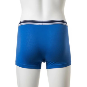 Calzoncillos Bóxer de Algodón Azul Sólido para Hombre, Suaves, de Tiro Medio, Sin Costuras, Transpirables, Tejidos para Todas las Estaciones - Product Image 6