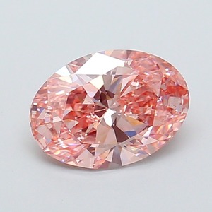 Diamant rose fantaisie vif ovale de 1,51 carat, cultivé en laboratoire, CVD, clarté VS2, excellente taille, diamant rose éthique non monté - Product Image 1