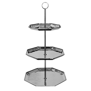 Exclusivo Soporte Redondo de Dos Niveles para Pastel, de Acero Inoxidable, Color Dorado, Elegante Soporte Metálico para Exhibición de Cupcakes y Postres, Bandeja para Servir en Bodas - Product Image 3