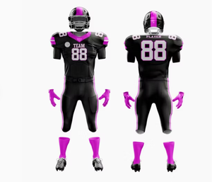 Uniformes de Fútbol Americano Personalizados para Jóvenes y Adultos, Uniformes de Fútbol Americano Cómodos Sublimados - Product Image 2