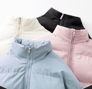 Vestes d'hiver matelassées en coton haut de gamme, style couple, avec logo personnalisé OEM, design épaissi. - Product Image 4