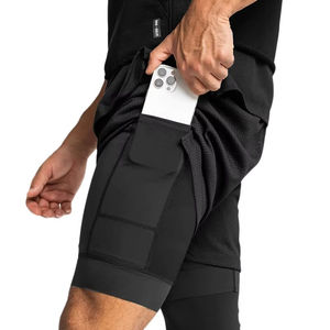 Pantalones Cortos Deportivos de Doble Capa para Hombre 2026, Transpirables, para Fitness, Culturismo, Entrenamiento, Correr, 1-2 - Product Image 4