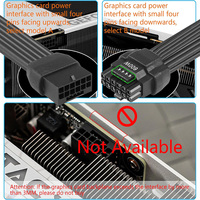 Câble d'extension 12VHPWR 16 broches (12+4 broches), câble d'alimentation GPU ATX 3.0 PCIe 5.0