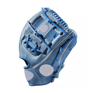 Guante de Béisbol WARPRO INDUSTRY de Piel de Cerdo Azul, Dedos Completos, Tejido en H, para Receptor Zurdo, Aislado, Impermeable, Transpirable, con Cierre de Tirón - Product Image 4