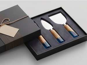 Luxury <b>Cheese</b> <b>Knife</b> <b>Set</b> Stainless Steel With Marble And Wooden Handle Perfect For Elegant Kitchen And Wedding Gifts <b>Set</b> Of 3 - Product Image 6