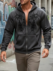 Sweat-shirt à capuche surdimensionné en molleton épais délavé à l'acide, personnalisable avec logo, style streetwear pour homme, vintage, décontracté, en coton molletonné, tendance - Product Image 5