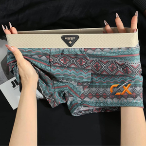 Calzoncillos Boxer Clásicos Antiestáticos a Cuadros de Marca Privada ODM Personalizados para Hombre, Tejido de Punto de Spandex/Algodón, Cintura con Estampado Digital - Product Image 2