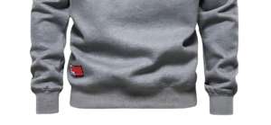 Meilleure Vente Sweat à Capuche Unisexe à Manches Courtes Personnalisé Doux 100% Coton Col Rond Satiné Coupe-Vent Imperméable Broderie Logo ODM Haut de Gamme - Product Image 3