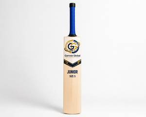 Bate de Cricket Juvenil Talla 5, Bate de Cricket de Madera con Empuñadura Azul para Práctica y Entrenamiento - Product Image 1