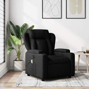 Fauteuil de massage inclinable noir - Product Image 1