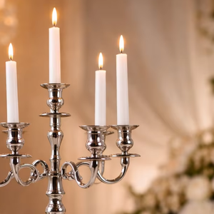 Porte-bougie multi-bras, support pour bougies coniques, centre de table décoratif, candélabre de table - Product Image 4