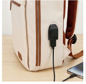 Laptop <b>Backpack</b> for Women Men Water Resistant Nylon School Bag with USB Charging Port Professional <b>Business</b> Daypack - Product Image 5