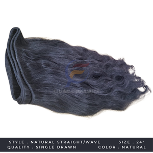 Paquetes de cabello Remy virgen recto natural indonesio Extensiones de cabello de trama sin enredos alineados con cutícula sin químicos - Product Image 4