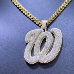 Colgante personalizado con la letra inicial "W" para hombre / Elige tu letra / Colgante con nombre personalizado / Regalo de cumpleaños - Product Image 3