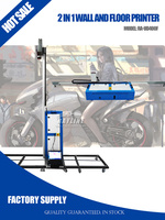 Impresora de suelo de pared Vertical 3D de alta calidad 2 en 1 con cabezal de impresión TX800 tinta UV máquina de impresión de pared interior y exterior