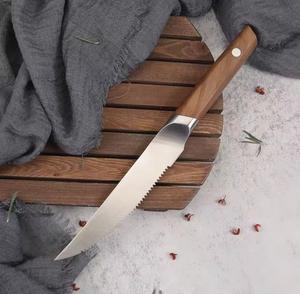 Couteau de chef artisanal en acier inoxydable avec manche en bois, outils de découpe de cuisine avec garantie d'un an - Product Image 1