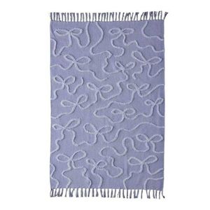 Nouvelle arrivée : tapis de bain rectangulaire en coton à motif abstrait, fabrication indienne, tissage plat moderne, lavable, décoration de salle de bain, en vente. - Product Image 1