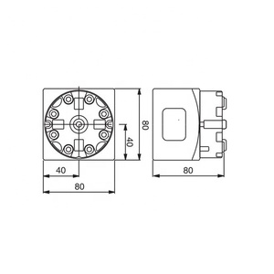 Hpedm Make Systeem 3r-610.21-s Precisie Staal Handmatige Klauwplaat Met Plaat Voor HE-R06650 - Product Image 2
