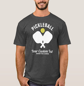 Nouveau T-shirt de pickleball tendance à épaules tombantes en coton premium haute densité avec impression DTF – Vente en gros - Product Image 6