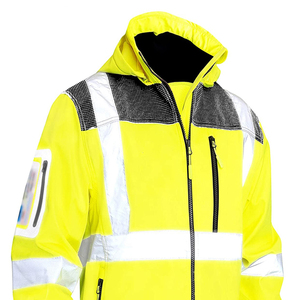 Chaquetas de Seguridad Reflectantes Personalizadas de Alta Calidad 2026, Ropa de Trabajo de Poliéster de Alta Visibilidad, Anti-UV y Transpirable - Product Image 3